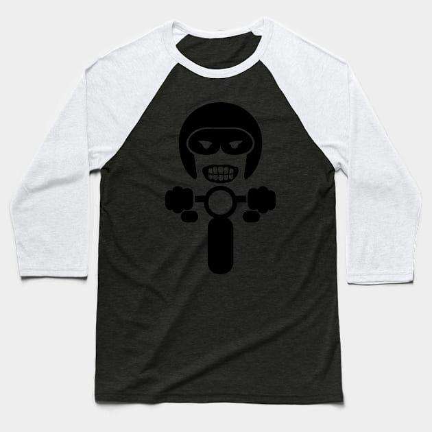 Motorcycle rider Decal V.2 Baseball T-Shirt by GetThatCar